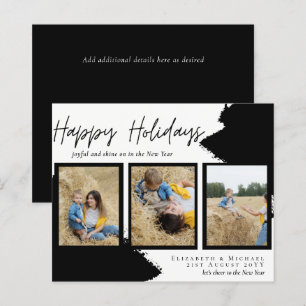 Budget Happy Holidays Fotokarten Abstrakt Moderne