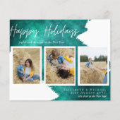 Budget Happy Holidays Fotokarten Abstrakt Moderne (Vorderseite)