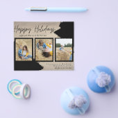 Budget Happy Holidays Fotokarten Abstrakt Moderne Flyer (Einzeln)