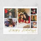 Budget Happy Holidays Gold 6 Foto Flyer (Vorne)