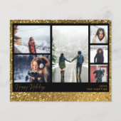 Budget Happy Holidays Gold Glitzer Multi Foto (Vorderseite)
