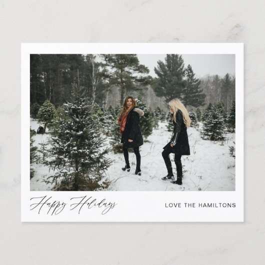 Budget Happy Holidays Instant Foto Flyer (Vorne)