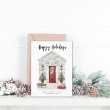 Budget Happy Holidays Land Zuhause Weihnachtskarte
