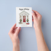 Budget Happy Holidays Land Zuhause Weihnachtskarte Flyer (Gruppe)