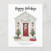 Budget Happy Holidays Land Zuhause Weihnachtskarte Flyer (Vorne)