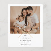 Budget Happy Holidays Minimal Bow Weihnachtsfest F (Vorderseite)