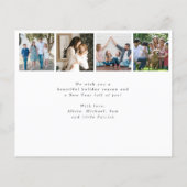 Budget Happy Holidays Multi Foto Ferienkarte (Rückseite)