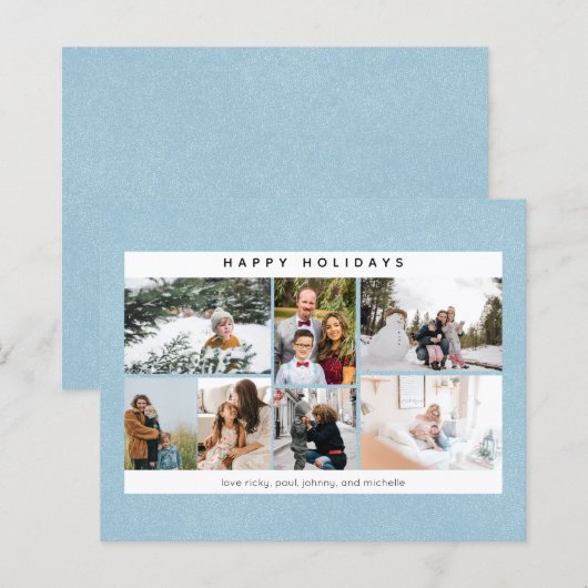 Budget Happy Holidays Snow & Multi Foto (Vorne/Hinten)