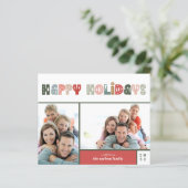 Budget Happy Holidays Weihnachten Foto Weihnachtsk (Stehend Vorderseite)