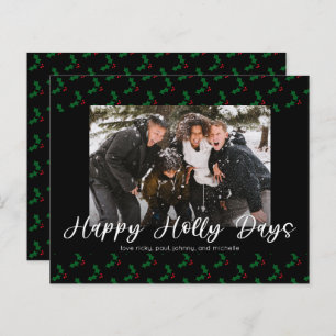 Budget Happy Holly Days Funny Christmas Foto