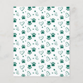 Budget Happy Pawlidays Custom Pet Dog Holiday Card (Rückseite)