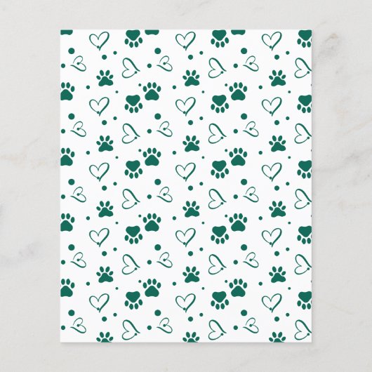 Budget Happy Pawlidays Custom Pet Dog Holiday Card (Rückseite)