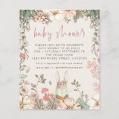 Budget-Häschen-Script-Mädchen-Baby-Party (Vorderseite)