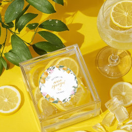 Budget Hauptdruck Zitronenkranz Brautdusche Runder Aufkleber