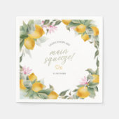 Budget Hauptdruck Zitronenkranz Junggesellinnenabs Serviette (Vorderseite)