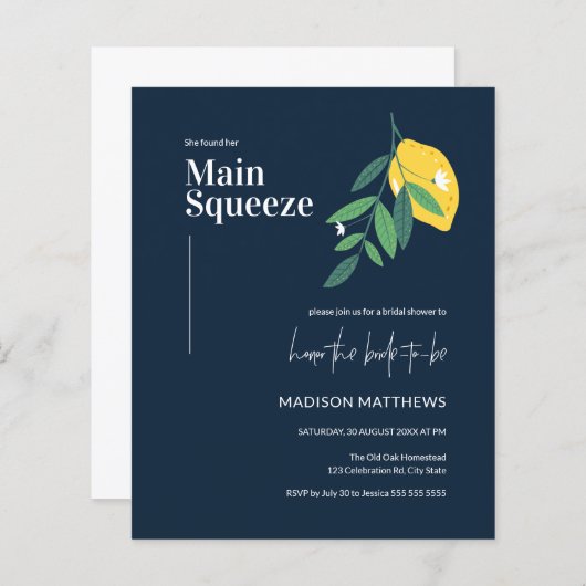 Budget Hauptpresse Blue Lemon Citrus Dusche (Vorne/Hinten)