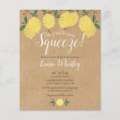Budget Hauptpresse Lemon Bridal Dusche Einladung (Vorderseite)