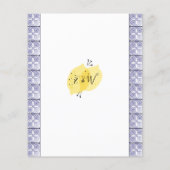 Budget Hauptpresse Tiles Bridal Dusche Einladung (Rückseite)