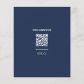Budget Healthcare Clinic Doctor Logo QR Code Flyer (Hinten)