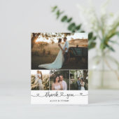 Budget Heart Script Foto Wedding Vielen Dank (Stehend Vorderseite)