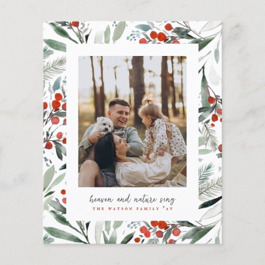 Budget Heaven Nature Sing Christmas Photo Holiday (Vorderseite)