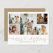 Budget Heft Script Gold Weihnachten 5 Foto Urlaub (Vorne/Hinten)