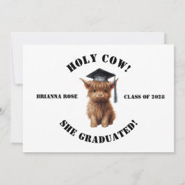 Budget Heilige Kuh! Einladung des Abschlusses