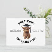 Budget Heilige Kuh! Einladung des Abschlusses (Stehend Vorderseite)