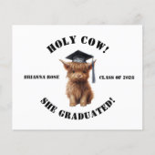 Budget Heilige Kuh! Einladung des Abschlusses (Vorderseite)