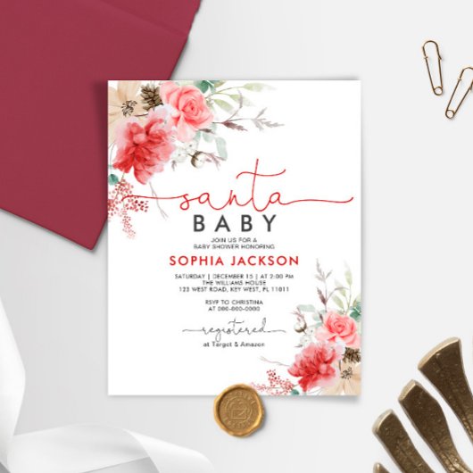 Budget Heilige Weihnachtsdusche Einladung