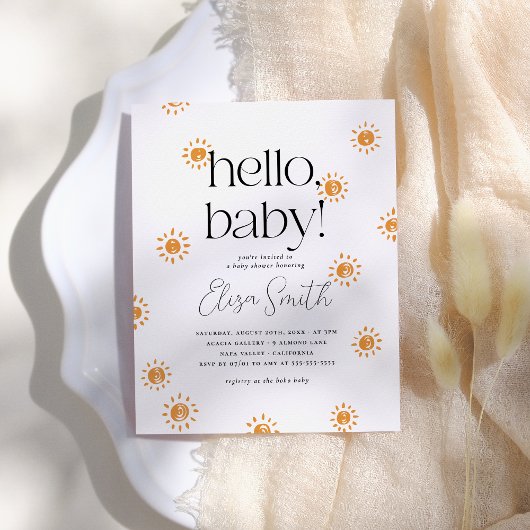 Budget Hello Baby Boho Sunshine Baby Dusche