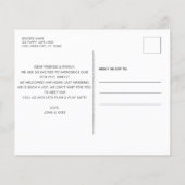 Budget Hello New Pet Foto Welpe Dog Ankündigung (Rückseite)