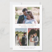 BUDGET Herbst Florals Hochzeit 3 Foto Zitat Dank (Rückseite)