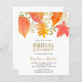 Budget Herbst lässt Bridal Dusche Einladung (Vorne/Hinten)