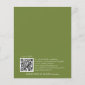 Budget Herbst Pumpkin Hochzeit Probe QR Einladung (Rückseite)