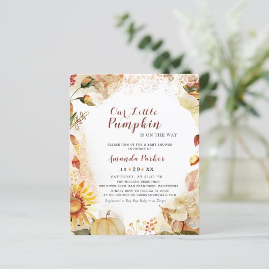 Budget Herbst Pumpkin Sonnenblumendusche (Stehend Vorderseite)