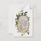 Budget Herbst rustikale Bauernhochzeit Ankündigung (Vorderseite)