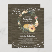 Budget Herbst Rustikale Kleine Pumpkindusche (Vorne/Hinten)