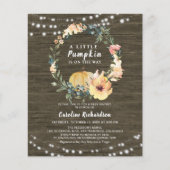 Budget Herbst Rustikale Kleine Pumpkindusche (Vorderseite)