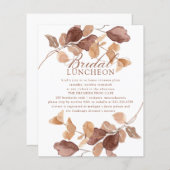 BUDGET Herbstlaub Brautparty Mittagessen Einladung (Vorne/Hinten)