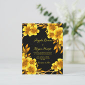 Budget Herbstromantik Gold gelb blumengeometrisch (Stehend Vorderseite)