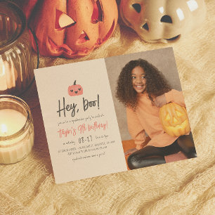 Budget Hey Boo Halloween Boho Girl Geburtstags-Fot