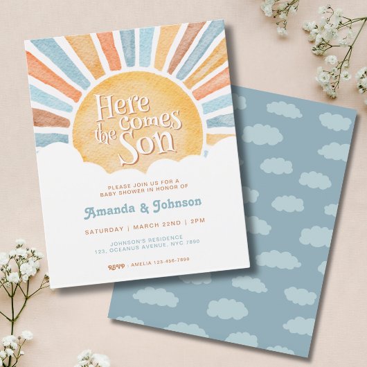 Budget Hier kommt der Sohn Boho-Baby-Party