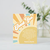 Budget Hier kommt die kleine Babydusche Danke (Stehend Vorderseite)