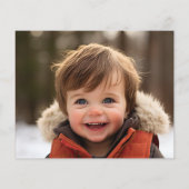 Budget Highland Cow Holly Jolly Holiday Foto Card (Rückseite)