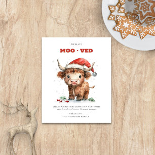Budget Highland Cow neue Adresse Frohe Weihnachten