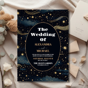 Budget Himmelsblau Sterne Mond Hochzeit