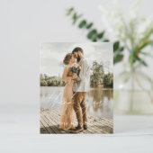 Budget Hochzeit 2 Fotos Danke Karten (Stehend Vorderseite)