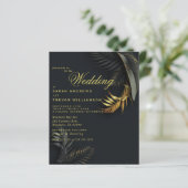 Budget Hochzeit Atemberaubend Schwarz und Gold Fer (Stehend Vorderseite)
