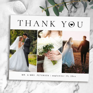 Budget Hochzeit danke Ihnen Foto Typografie Flyer